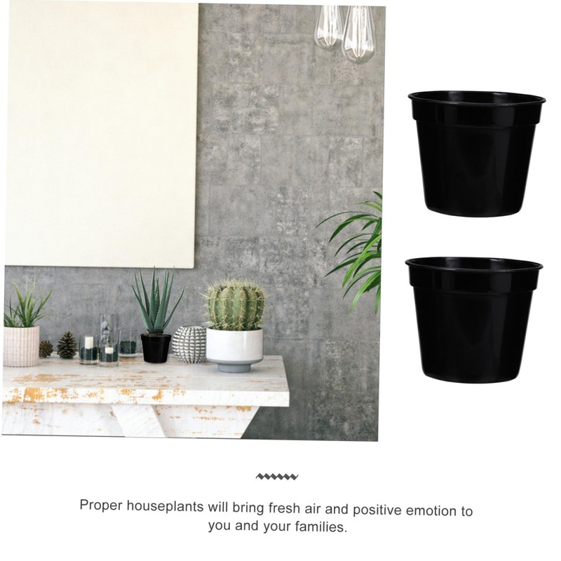SUPVOX 20Pcs Plastic Succulent Planters with Drainage Hole for Gardening