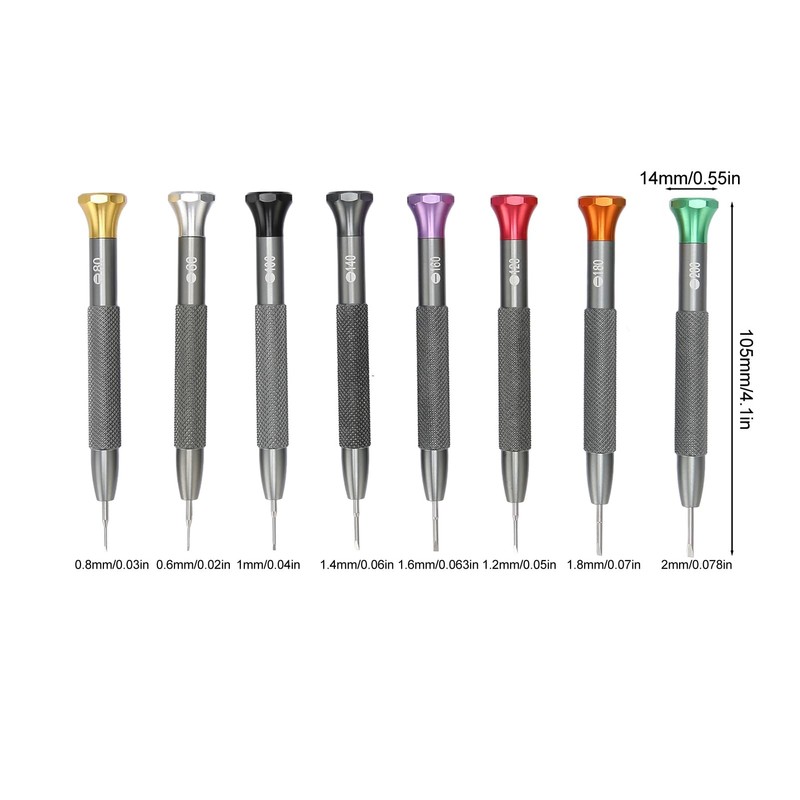 8 Piece Watch Screwdriver Set for Precise Slot Screwdriver, Watch