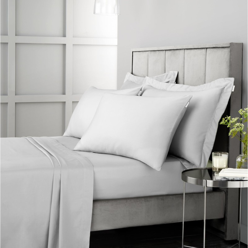 Bianca 400 Thread Count Cotton Sateen Double Fitted Sheet Dove