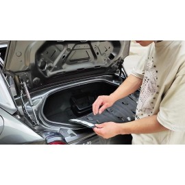 Ynei Decklid Back MOLLE Panel Storage Bag Organizer For Mazda MX-5 Miata RF 2016-2023