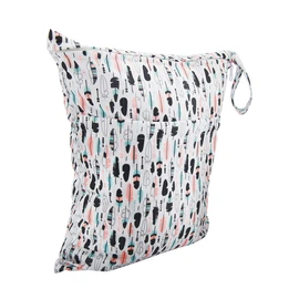 ALVABABY 3L-H1-DE 3 Piece Nappy Bag Wetbag Reusable Wet Bags for On the Go Reusable with Two Zip Pockets Nappy Bags for Babies Nappies