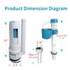 Ulinlo pouly 2-Inch Dual Flush Valve Replacement Kit for One-Piece