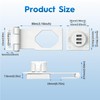 3-Digit Combination Cabinet Locks for Double Sliding Bifold Doors White