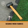 40 Pack - 10" Solid Galvanized Non-Rust Metal Garden Stakes,