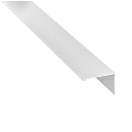 Gedotec H8300 Stainless Steel Effect Furniture Handle for Sideboards and Cabinets Length 2500 mm Kitchen Handle Depth 43 mm Aluminium Cabinet Handle Aluminium 2.5 m