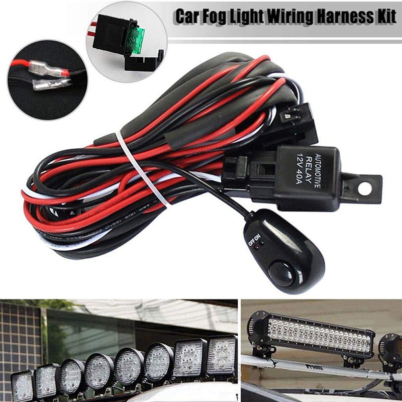 12Volt 40A Car Light Wire Set High Power One-Drive-Two Car