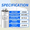 60/5MFD ±6% 370V/440V CBB65 Dual Run Circular Start,Rv ac capacitor