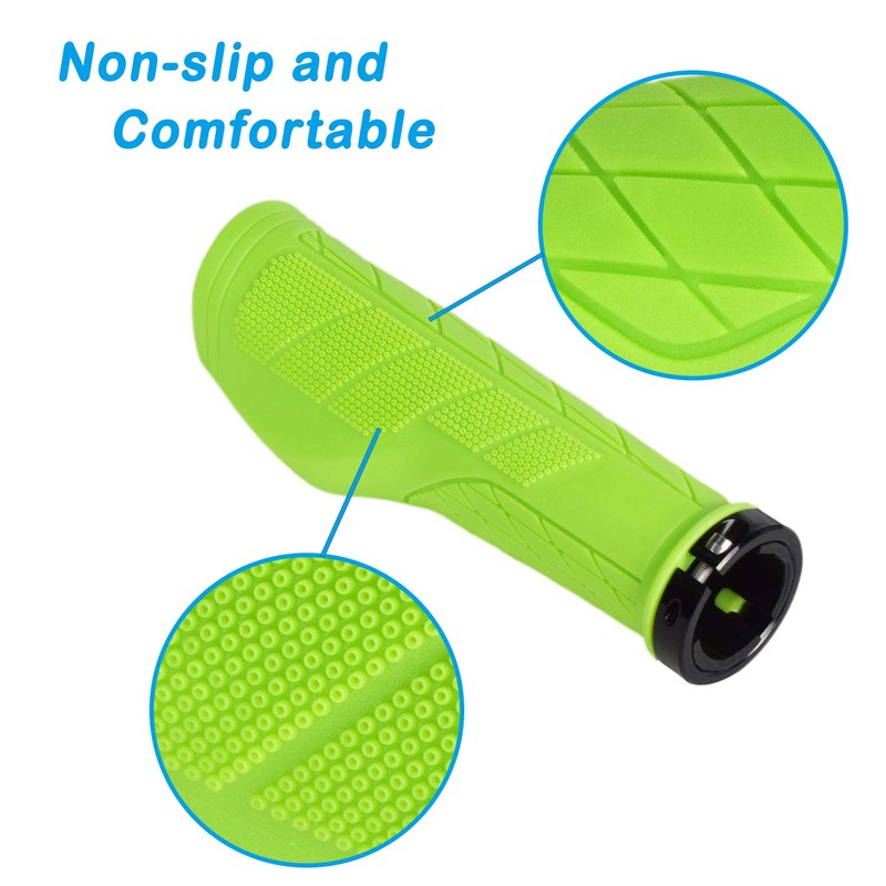 SOLODRIVE Ergonomic Design Bike Grips, Comfortable Bicycle Handlebar Grips, Single