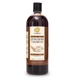 LENICO Shampoo de Jengibre y Romero para uso diario, cuidado capilar revitalizante con sensación de frescura, limpieza profunda del cuero cabelludo y 