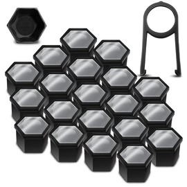 20x Wheel Bolts Wheel Nuts Rim Lock Nuts Caps Wheel Nut Covers Wheel Bolt Caps Wheel Nut Caps Plastic Covers Universal 19 mm LC 6