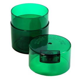 Tightvac - Premium Airtight Herb Storage Container - Holds ½ oz to 3 ounces - Keep Your Herbs and Dry Goods Fresh and Flavorful. Green Tint