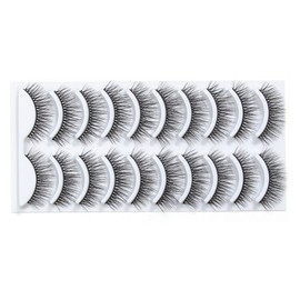 Cocoarm Wiederverwendbares Licht Selbstklebende Wimpern 10 Paare für Faserwettbewerbewettbewerbe