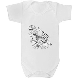 Azeeda 18-24 Month 'Calligraphy Dove' Baby Grow/Bodysuit (GR00146034)