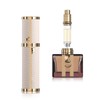 3zorqinron Portable Mini Refillable Atomizer, Cowhide Material, 5ml Travel Perfume