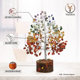 Chakra Tree of Life Decor - Crystal Tree - Spirtual Things - Holistic Gifts for Women - Crystal Gifts - Good Luck Gifts - Stones and Crystals - Chakra Stones - Home Decor Gifts -Meditation Gifts