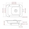 Door Lock, Trailer Lock, 304 Stainless Steel Anti-Theft Trailer Lock