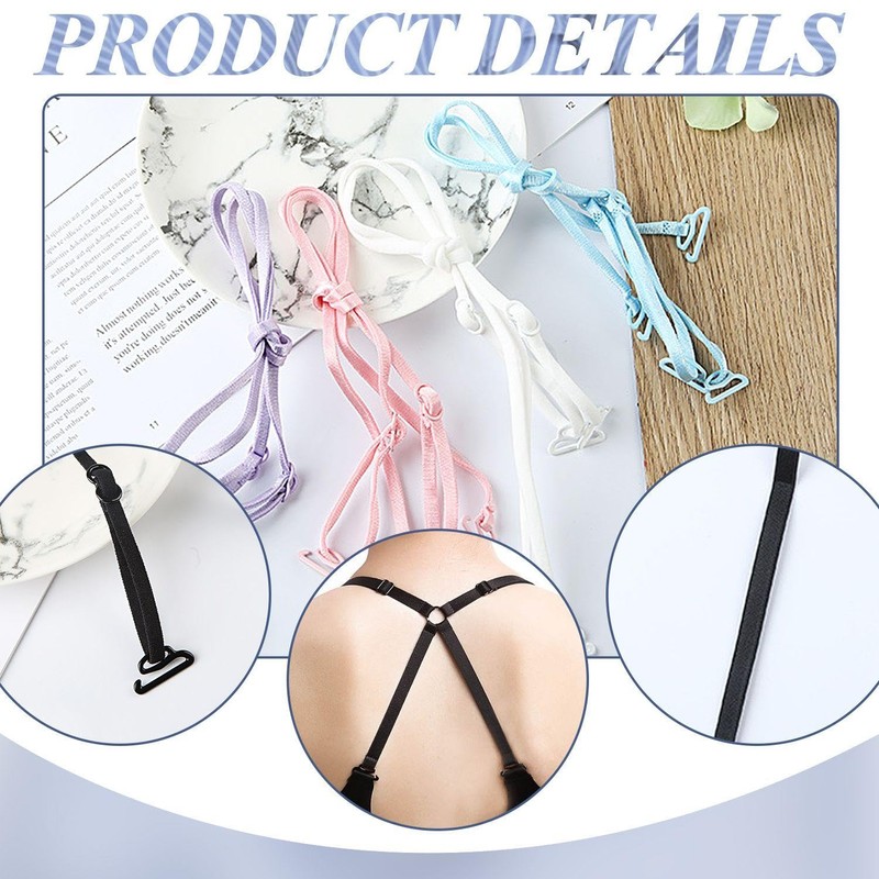 6 Pieces Bra Straps, Adjustable Bra Straps, Elastic Bra Straps,