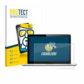 BROTECT 15.6 Inch Protective Glass for Notebooks with 15.6 Inch (39.6 cm) [345 x 194 mm, 16:9] - Protective Film Tempered Glass [Extremely Scratch-Resistant 9H, Anti-Fingerprint, Ultra Transparent]