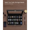 SONGMICS Watch Box, 24-Slot Watch Case, Lockable Watch Storage Box