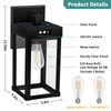 AEQ Solar Wall Lights Outdoor, Solar Wall Sconce with 3