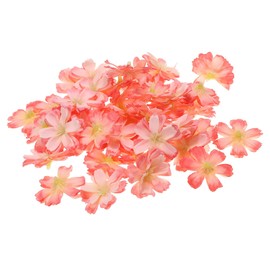 PATIKIL 1.77" Artificial Plum Blossom Flower Heads, 30 Pack Silk Plum Blossom Fake Flowers Heads for Wedding Floral Bouquet Decoration DIY Craft Making, Orange