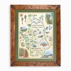 Sequoia & Kings Canyon Map Poster – 18x24 Vintage-Style Lithographic