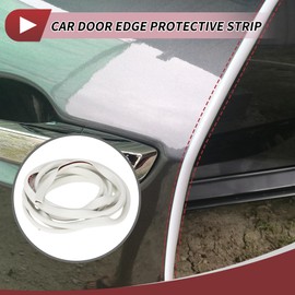 HEROFFIX 1 Pcs Car Door Edge Protective Strip Adjustable Car Door Edge Guards 300cm/9.84ft White EPDM