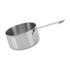 Stainless Steel Butter Warmer Flat Bottom Milk Pot with Double
