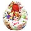 Clear PVC Stuffed Animal Bean Bag Chair Cover 150L Stuffed