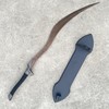 33" Fang Sword Curved Greatsword Knight Sword Metal with Display