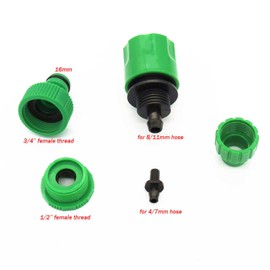 Kitchen Tap Hose Connector Pipe Garden Watering Connector,Hose Mixer Adaptor for Indoor Outdoor,1Pcs x Green