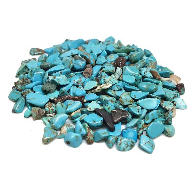 Perlin - Pack of 1000 Turquoise Gemstone Beads 4 mm