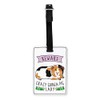 Gift Base Beware Crazy Guinea Pig Lady Visual Luggage Tag