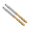 sourcing map 2pcs Spiral Flute Thread Taps 10-24 UNC 2B