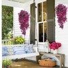 Regallop Artificial Hanging Flowers for Outdoors Decorations 2 Pack, Fake