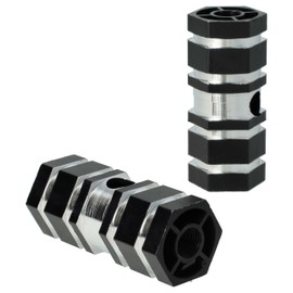 vhbw 2 x Foot Pegs for Bike, BMX Bike, Mountain Bike, BMX Pegs, 6.6 x 2.5 cm, Black
