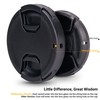 2-Pack 40.5mm Front Lens Cap Cover with Deluxe Cap Keeper