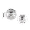 TA-VIGOR 25Pcs 1/4-20UNC Nylon Hex Lock Nuts, 304 Stainless Steel