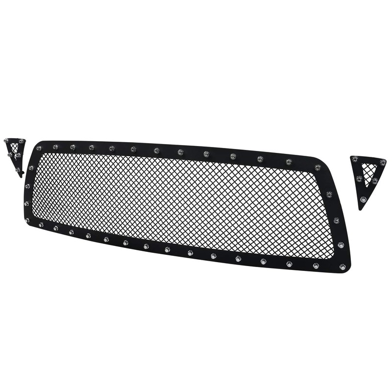 Spec-D Tuning Rivet Mesh Black Upper Main Grille Inserts Compatible
