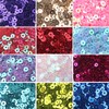 3mm Mini Tiny Flat Sequins Black Gold Colors. Loose Sequins