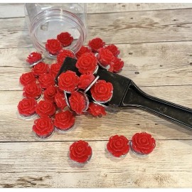 Unbranded 50 Magnetic Rose Chips With Wand 50 Fichas para Bingo y Lotería Mexicana Fichas