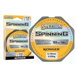 Konger Steelon Spinning Fluorocarbon Coated Fishing Line 0.12-0.30 mm/150 m Monofilament (0.18 mm/4.95 kg)