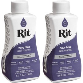 Rit Dye All-Purpose Liquid Dye, Navy Blue (2-Pack)