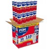 POM Individually Wrapped 2-Ply Paper Towels 110 sheets/roll, 30 rolls