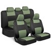 BDK PolyPro Car Seat Covers Full Set in Green on