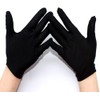ikeem Cotton Gloves, 100% Pure Cotton, Black/White, Breathable, 6 Pairs
