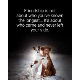 Inspirational dog refrigerator magnet    3 1/2 " x 4 1/2 "   Made in the USA