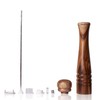 DeroTeno Salt/Pepper Mills - Set of 2 Wooden Spice Mills