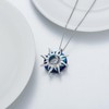 TOUPOP Christmas Gifts Sun and Moon Pendant Necklace for Women