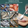 SUCCFLY Fish Scaler Set, Premium Fish Descaler Tool, Stainless Steel